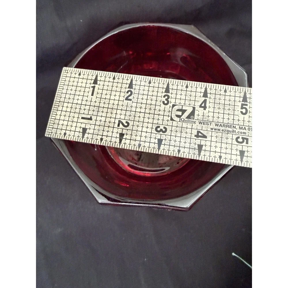 Unmarked red glass
